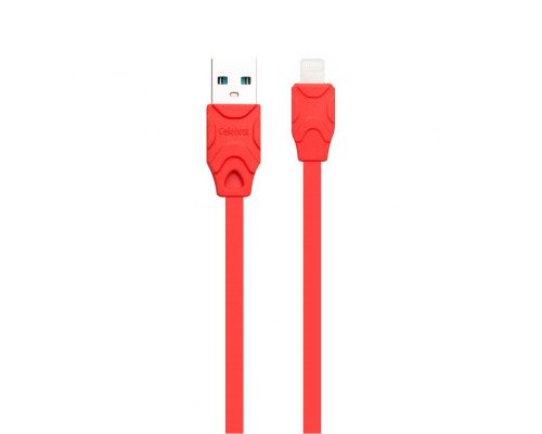 Кабель USB Celebrat CB-02i Lightning Колір Бiлий