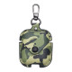 Футляр для навушників AirPods 1/2 Camouflage Leather Колір Бiло-Чорний