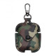 Футляр для навушників AirPods 1/2 Camouflage Leather Колір Бiло-Чорний