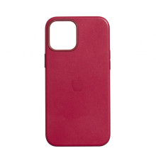 Чохол MagSafe Leather Case Full Size для iPhone 12 Pro Max Колір Berry