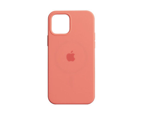 Чохол MagSafe Silicone Full Size Copy для iPhone 12 / 12 Pro Колір Kumquat
