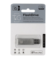 USB OTG флеш-накопичувач T&G 3&1 Lightning&Android 16gb Metal 007 Колір Сталевий