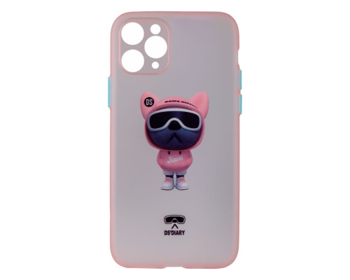 Чохол TPU Ultra-thin Matt with Frame для iPhone 11 Колір 04, Pink