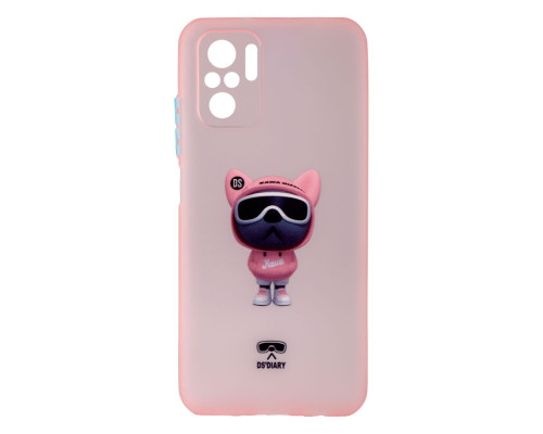 Чохол TPU Ultra-thin Matt with Frame for Xiaomi Redmi Note 10 Колір 08, Pink