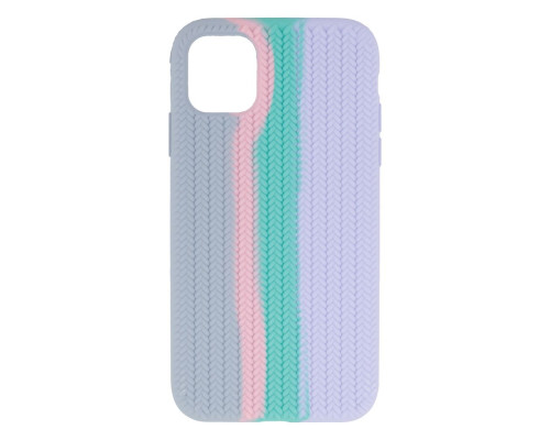 Чохол Silicone Knitted для iPhone 11 Copy Колір 1, Blue