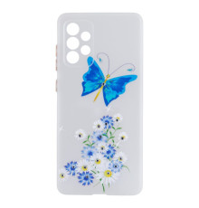 Чохол TPU Ultra-thin Shine with Frame для Samsung A72 4G Колір 1, White Heart