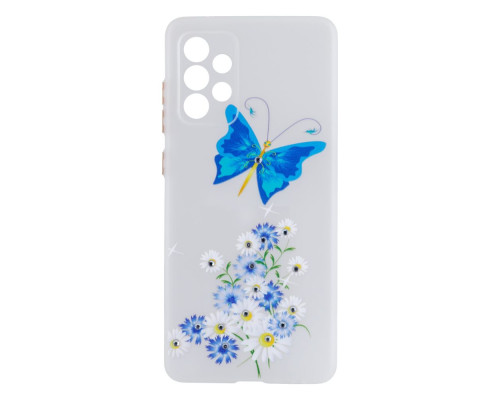 Чохол TPU Ultra-thin Shine with Frame для Samsung A72 4G Колір 1, White Heart