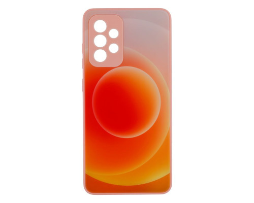Чохол Glass TPU Prism Circles for Samsung Galaxy A52 4G Колір 1, Orange-Yellow