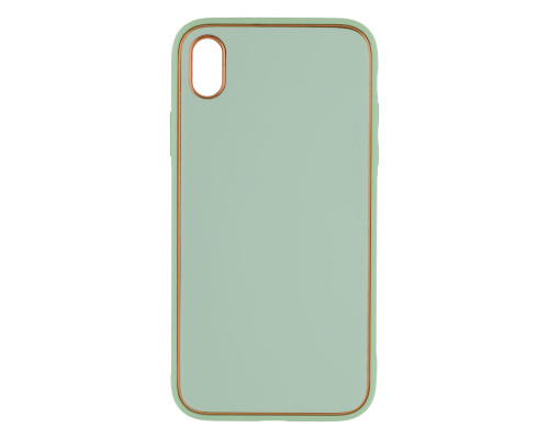 Чохол Leather Gold with Frame without Logo для iPhone Xr Колір 6, Mint 2020000265139