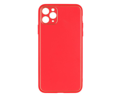 Чохол Leather Gold with Frame without Logo для iPhone 11 Pro Max Колір 2, Red 2020000264668