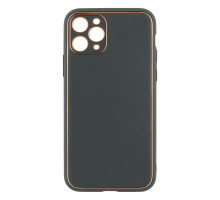 Чохол Leather Gold with Frame without Logo для iPhone 11 Pro Колір 11, Navy Green 2020000264729