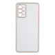 Чохол Leather Gold with Frame without Logo для Samsung A72 4G Колір 4, Gray Lilac