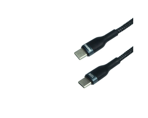 Кабель USB Remax RC-174c Sury 2 PD 100W Type-C to Type-C Колір Чорний 6954851209270