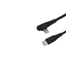 Кабель USB Remax RC-192i 20W 90° Type-C to Lightning Колір Чорний 6954851227960