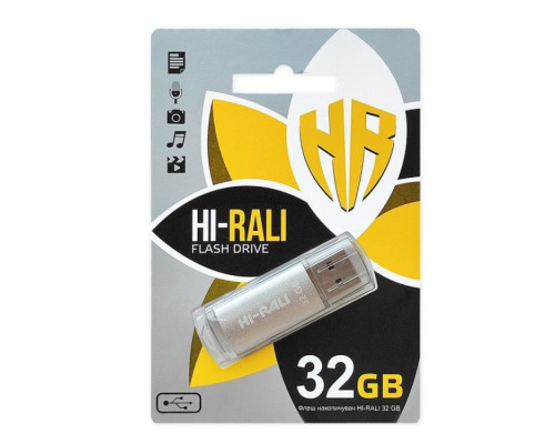 USB флеш-накопичувач Hi-Rali Rocket 32gb Колір Чорний