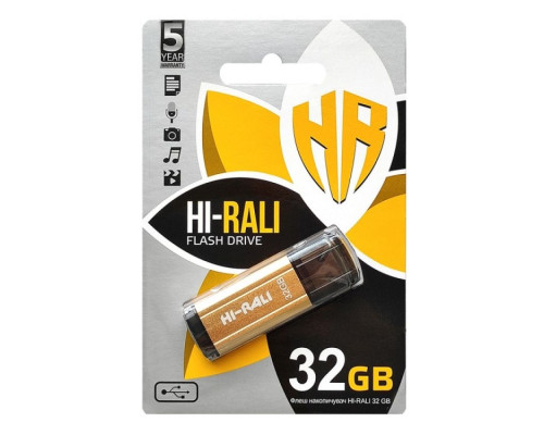 USB флеш-накопичувач Hi-Rali Stark 32gb Колір Золотий