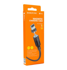 Кабель USB Borofone BX41 Amiable magnetic Lightning Колір Чорний