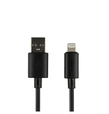 Кабель USB Hoco X88 Gratified Lightning 2.4A 1m Колір Чорний 6931474783301