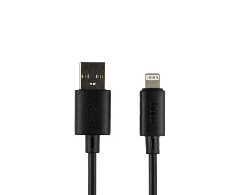 Кабель USB Hoco X88 Gratified Lightning 2.4A 1m Колір Чорний 6931474783301