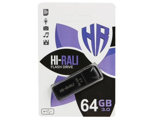 USB флеш-накопичувач Hi-Rali Taga 64gb Колір Чорний 4711472588281