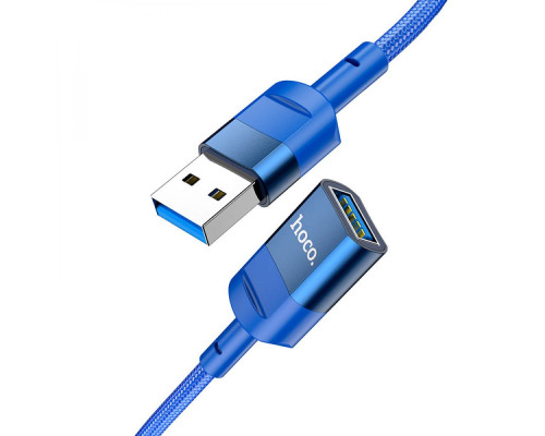 USB Подовжувач Hoco U107 USB male to USB female USB3.0 Колір Синiй