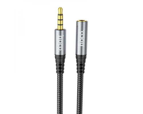 Кабель Aux Hoco UPA20 3.5 audio extension cable Колір Cірий