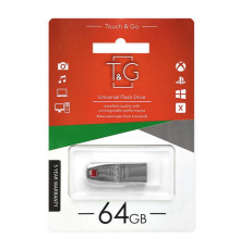 USB флеш-накопичувач T&G 64gb Chrome 115 Колір Сталевий