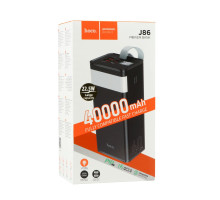 Універсальна Мобільна Батарея Power Bank Hoco J86 Powermaster 22.5W fully compatible 40000 mAh Колір Чорний