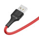 Кабель USB Ridea RC-M112 Fila Micro 3A Колір Червоно-Чорний