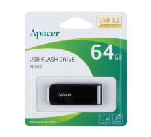 USB флеш-накопичувач 3.2 Apacer AH356 64Gb Колір Чорний 4712389911346