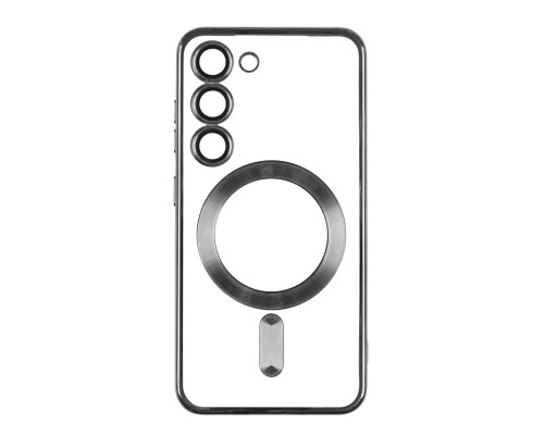 Чохол TPU Metallic Full Camera with Magsafe для Samsung Galaxy S21 FE (G990) Колір Black 2020000343356