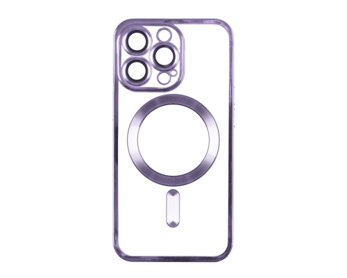 Чохол TPU Metallic Full Camera with Magsafe для Iphone 12 Pro Max Колір Purple 2020000342717