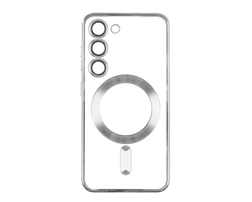 Чохол TPU Metallic Full Camera with Magsafe для Samsung Galaxy S21 Plus (G996) Колір Silver 2020000343493