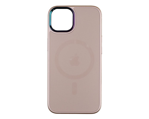 Чохол AG-Glass Chrome Camera with Magsafe для Iphone 12/12 Pro Колір Pink sand 2020000342038