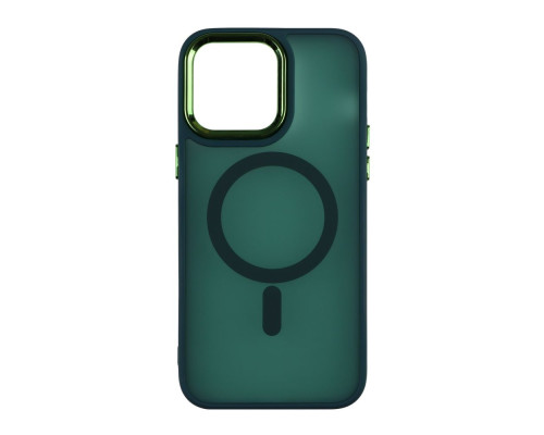 Чохол TPU+PC Color Chrome with Magsafe для iPhone 13 Pro М'ята упаковка Колір Green