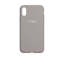 Чохол Silicone Case Full Size (AA) для iPhone Xs Max Колір 23.Pebble 2020000150459