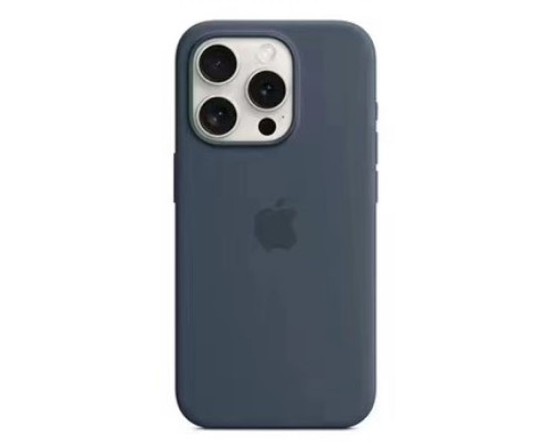 Чохол Silicone Case with MagSafe для iPhone 15 Plus Колір 04.Winter Blue