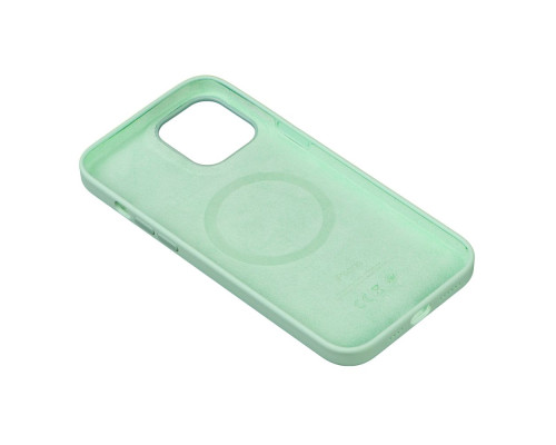 Чохол Silicone Case with MagSafe для iPhone 12 Pro Max Колір 01.Cloud Blue