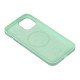 Чохол Silicone Case with MagSafe для iPhone 12 Pro Max Колір 01.Cloud Blue