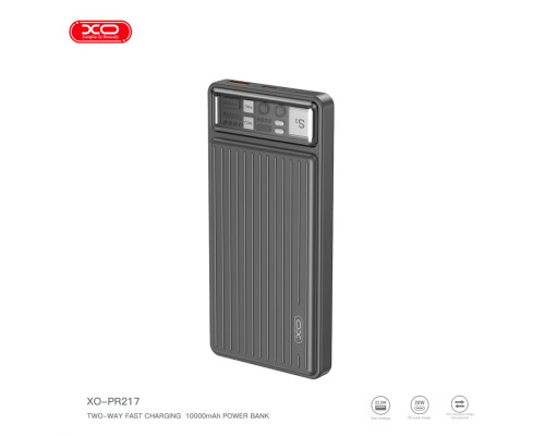 Універсальна Мобільна Батарея Power Bank XO PR217 PD20W+QC22.5W 10000 mAh Колір Сірий
