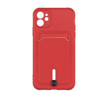 Чохол TPU Colorfull Pocket Card для iPhone 12 Колір 14.Red 2020000359302