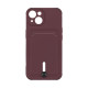 Чохол TPU Colorfull Pocket Card для iPhone 13 Колір 19.Pink sand