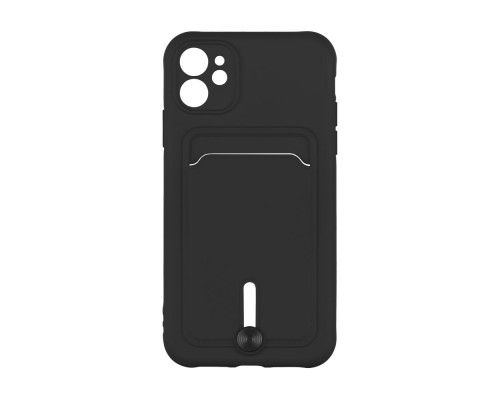 Чохол TPU Colorfull Pocket Card для iPhone 11 Колір 18.Black 2020000359401