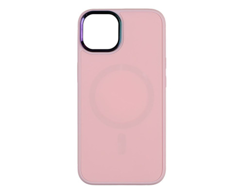 Чохол AG-Glass Chrome Camera with Magsafe для Iphone 14 Колір Pink 2020000341659