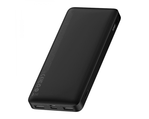 Універсальна Мобільна Батарея Power Bank Baseus Bipow 15W 10000 mAh Cable USB to Micro 25cm (PPBD0500xx) Колір Чорний, 01