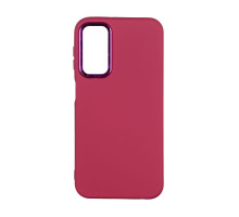 Чохол Silicone Cover Metal frame (AA) для Samsung Galaxy A24 4G (A245) Колір 42.Maroon 2020000365662