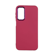 Чохол Silicone Cover Metal frame (AA) для Samsung Galaxy A24 4G (A245) Колір 42.Maroon 2020000365662