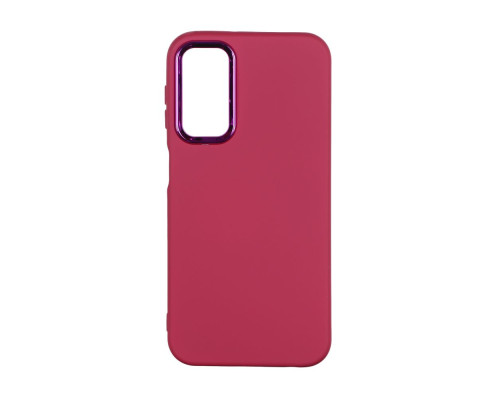 Чохол Silicone Cover Metal frame (AA) для Samsung Galaxy A24 4G (A245) Колір 42.Maroon 2020000365662