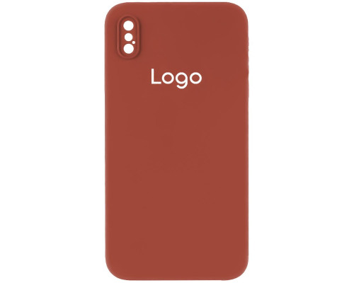 Чохол Silicone Case Square Full Camera для iPhone X/Xs Колір 14.Red 2020000347927