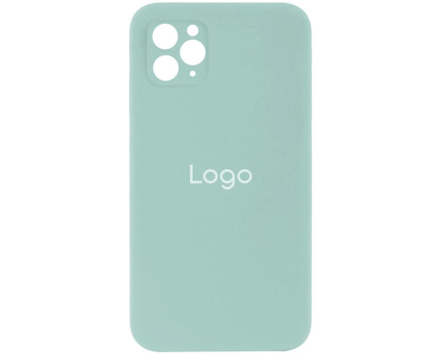 Чохол Silicone Case Full Size with Frame для iPhone 11 Pro Колір 64, Light cyan 2020000243229